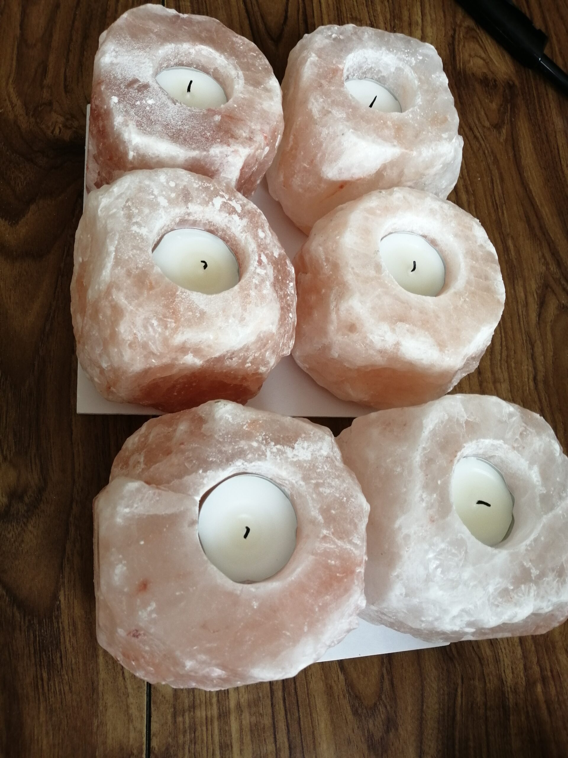 Salt Rock Cut Candle Holder 1 Salt Rock Cut Candle Holder
